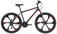 Горный (MTB) велосипед Black One Onix 26 D FW (2021) серый/черный/красный 18" (требует финальной сборки)