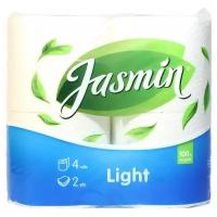 Бумага туалетная Jasmin Light 2сл бел цел 18м 4рул/уп 3 штуки