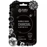 AsiaKiss Bubble Mask Charcoal Черная пузырьковая маска с экстрактом древесного угля 20 гр