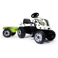 Трактор педальный Smoby Farmer XL с прицепом цвет белый /черный