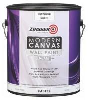 Дизайнерская краска для внутренних работ Rust-Oleum Zinsser Modern Canvas 3.43 л белая шелковисто матовая