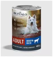 Влажный корм для собак Mr.BUFFALO Adult говядина с рисом 1 уп. х 1 шт. х 400 г