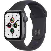 Умные часы APPLE Watch SE 40mm Space Grey Aluminium Case with Midnight Sport Band MKQ13