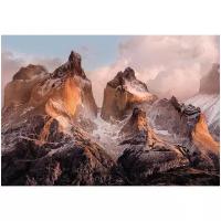 Фотообои бумажные KOMAR по лицензии NATIONAL GEOGRAPHIC "Горы Торрес-дель-Пайне" 254х184 см (ШхВ)