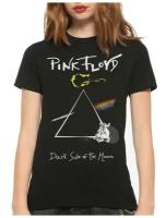 Футболка DS Apparel Pink Floyd / Пинк Флойд / The Dark Side of the Moon Женская Черная XL