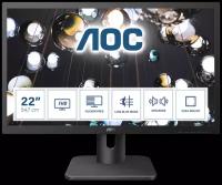 Монитор LCD 21.5' [16:9] 1920х1080(FHD) TN, nonGLARE, 250cd/m2, H170°/V160°, 1000:1, 20М:1, 16.7M, 2ms, VGA, DVI, HDMI, Tilt, Speakers, 3Y, Black