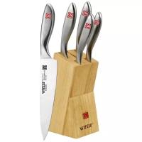 Набор ножей Нож универсальный Vitesse Classic VS-9204 New, 5 ножей с подставкой