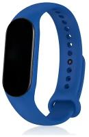 Ремешок классический силиконовый DF для Xiaomi Mi Band 7/Smart Band 7 xiClassicband-08 (blue)