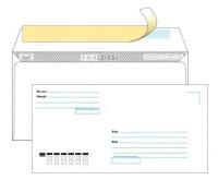 Конверт белый DL (110*220 мм), стрип-лента, кому-куда (FORPOST) - 1000 шт