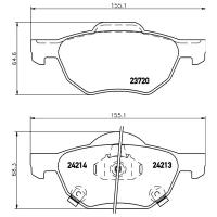 Np8030_колодки Дисковые Передние! Honda Accord Viii All 03> NISSHINBO арт. NP8030