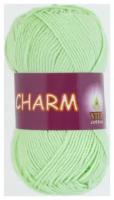 Пряжа VITA cotton CHARM Vita, светло-салатовый - 4161, 100% мерсеризованный хлопок, 5 мотков, 50 г., 106 м