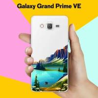 Силиконовый чехол на Samsung Galaxy Grand Prime VE Озеро и горы / для Самсунг Галакси Гранд Прайм ВЕ Дуос