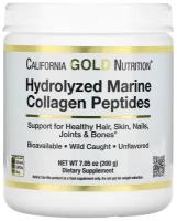 California Gold Nutrition, гидролизованные пептиды морского коллагена, без добавок, 200 г (7,05 унции)