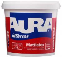 Краска моющаяся Aura Interior Mattlatex база TR бесцветная 2,7 л