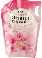 LION кондиционер для белья Porinse Aroma Capsule Роза