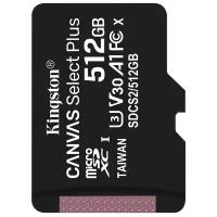 Карта памяти 512Gb - Kingston Canvas Select Plus MicroSDXC U