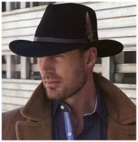Шляпа Hathat Черная шляпа Western Outback Hat