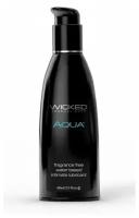 Легкий лубрикант с алоэ на водной основе Wicked AQUA - 60 мл