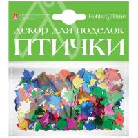 Декоративные элементы Набор № 12 "сказочные птички" 4 вида. Цена за 1 набор