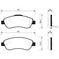 Колодки тормозные Honda CR-V III 01.07- передние Sangsin Brake