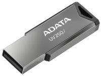 Флешка USB A-Data UV250 32ГБ, USB2.0, серебристый [auv250-32g-rbk]
