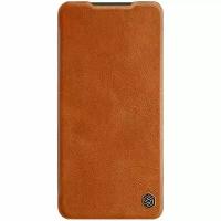 Кожаный чехол-книжка Nillkin Leather Qin для Samsung Galaxy A14 5G коричневый