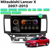 Автомагнитола Dalos для Mitsubishi Lancer X (2007-2013), Android 11, 2/32 Gb, Wi-Fi