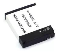 Аккумулятор для фотоаппарата GoPro AHDBT-001, AHDBT-002, HD HERO, HERO2, 3.7V, 1000mAh, код mb077164