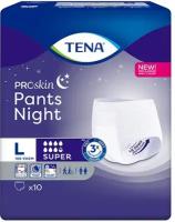 Подгузники-трусы Tena Pants Night Super Large, объем талии 100-135 см, 10 шт