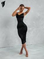 Платье Bona Fashion: Femme "Black Fluid", S