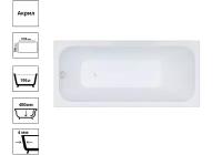 Ванна Ультра 170+Установочный комплект для прямоугольных ванн шириной 70-75см