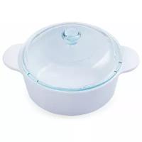 Кастрюля CorningWare из жаропрочной стеклокерамики 1,25 л., с крышкой