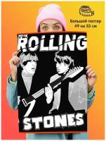 Постер плакат Rolling Stones Роллинг Стоунз