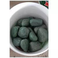 Жадеит Хакасия шлифованный камни для бани сауны средний размер для печей в коробке 10 кг