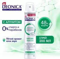 Дезодорант женский Deonica Nature Protection, антиперспирант с алунитом, спрей, 200мл