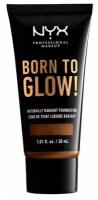 NYX professional makeup Тональный крем Born to glow!, 30 мл, оттенок: cocoa