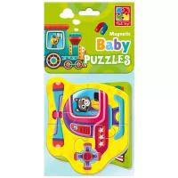 Мягкие магнитные пазлы Vladi ToysBaby puzzle "Транспорт" 2 картинки, 7 эл, VT3208-23