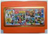 Сборник игр 7 в 1 KT-701 Mario (Все Марио) (8 bit) английский язык
