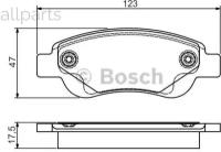 BOSCH 0986495085 Колодки тормозные передние к-кт