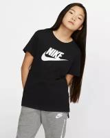 Футболка Nike, Цвет: черный, Размер: S(128-137)