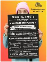 Постер плакат Мотивация в офис