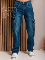 Джинсы широкие MkJeans, размер 40, dark blue