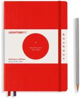 Записная книжка Leuchtturm Bauhaus Edition А5 (в точку), красная