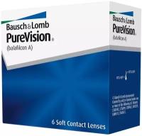 PureVision 6 линз В упаковке 6 штук Оптическая сила -2 Радиус кривизны 8.6