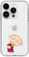 Чехол силиконовый для iPhone 14 Pro "Стюи Гриффин / Stewie Griffin" с усиленным бортом для защиты камер