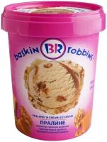 Мороженое Baskin Robbins сливочное с орехами пекан в глазури пралине и карамельной прослойкой