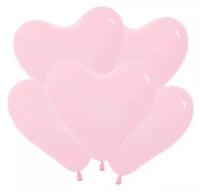 Шарик воздушный Сердце цвет розовый 50 шт