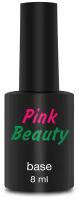 Каучуковая база (нижнее покрытие) для гель-лака Pink Beauty Base Rubber, 8 мл