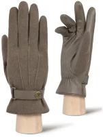 Перчатки ELEGANZZA, размер 9, коричневый, серый