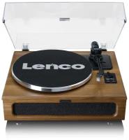 Виниловый проигрыватель Lenco LS-410 Walnut с 4 встроенными динамиками